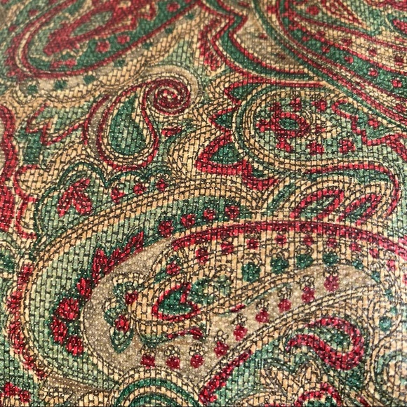 Vintage Xelina Cosmetic Travel Paisley Print Vinyl 5 Bag Set - Picture 6 of 9